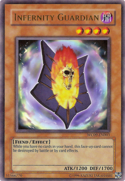 Infernity Guardian, Yu-Gi-Oh! 5D's Stardust Accelerator promotional cards · WC09-EN003
