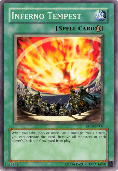 Inferno Tempest, Kids WB Duel of Destiny promotional card · EP1-EN007