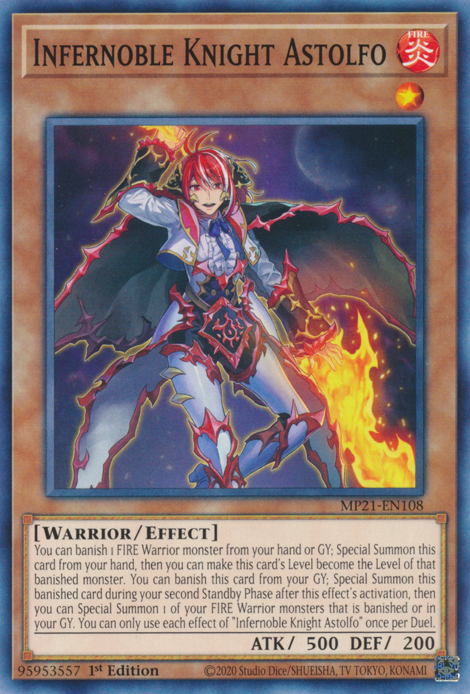 Infernoble Knight Astolfo, 2021 Tin of Ancient Battles · MP21-EN108