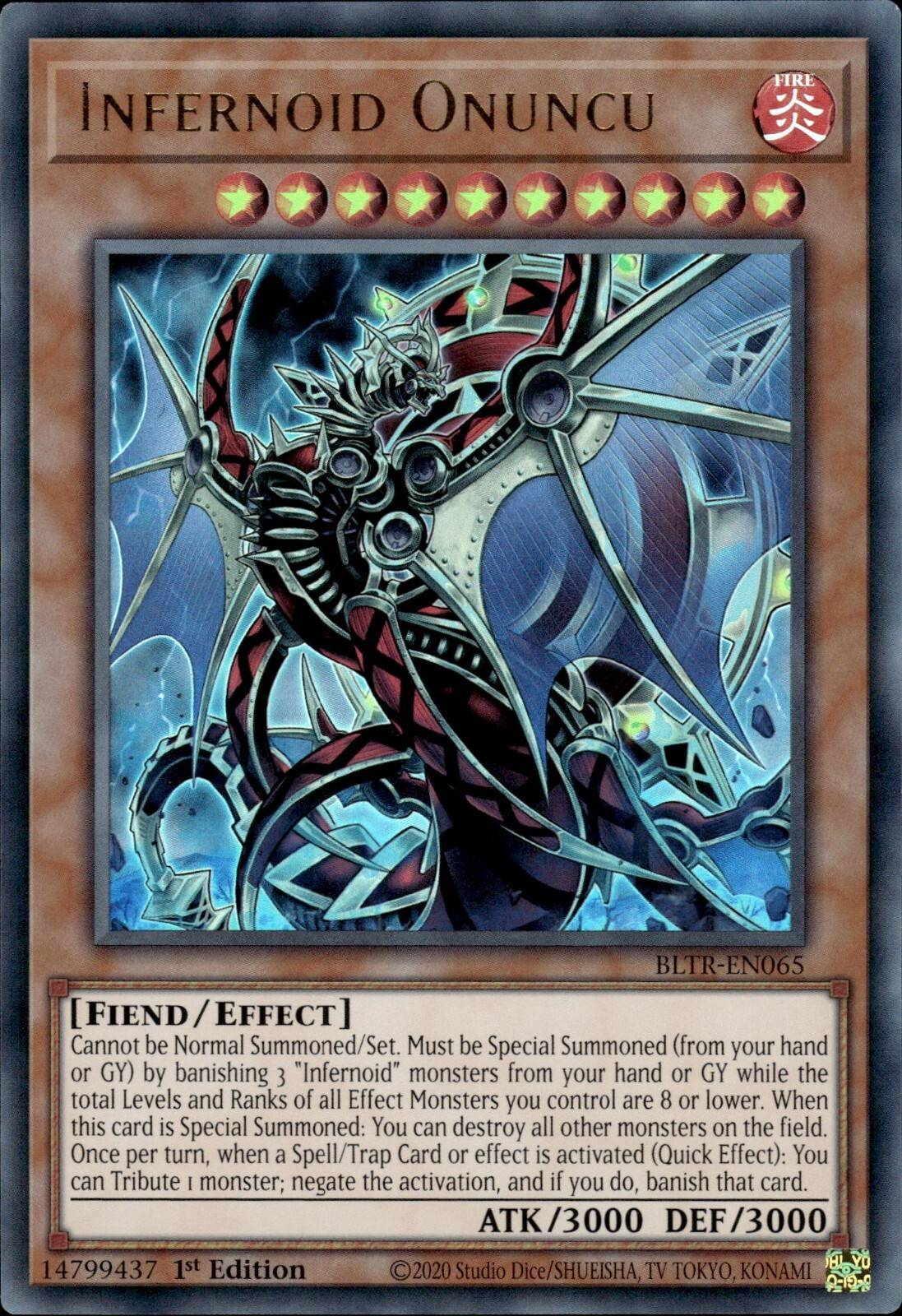 Infernoid Onuncu, Battles of Legend: Terminal Revenge · BLTR-EN065