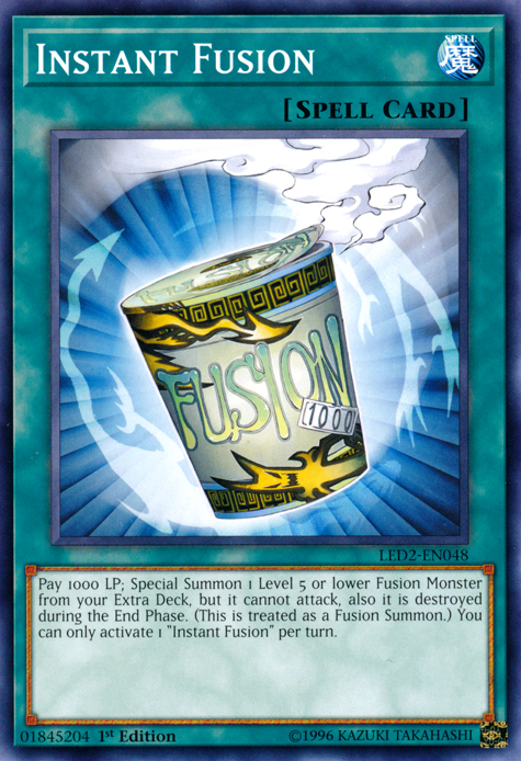 Instant Fusion, Legendary Duelists: Ancient Millennium · LED2-EN048
