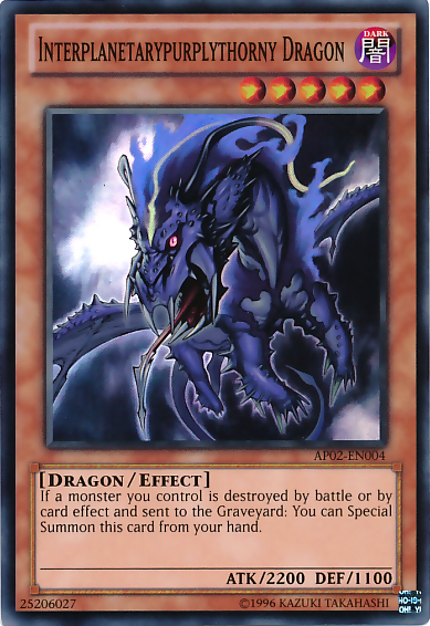 Interplanetarypurplythorny Dragon, Astral Pack Two · AP02-EN004