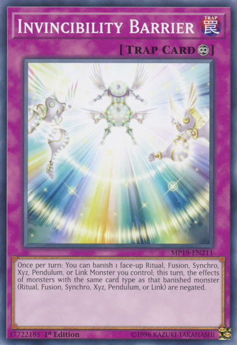 Invincibility Barrier, 2019 Gold Sarcophagus Tin Mega Pack · MP19-EN211