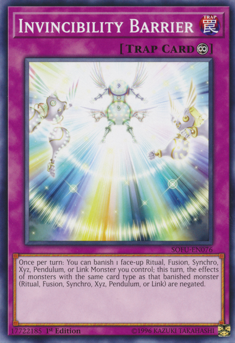 Invincibility Barrier, Soul Fusion Sneak Peek Participation Card · SOFU-EN076