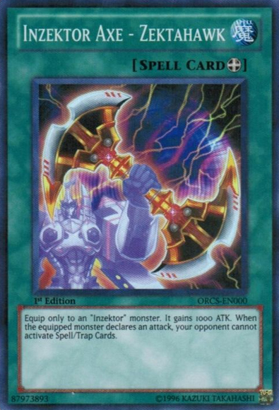 Inzektor Axe - Zektahawk, Order of Chaos Sneak Peek Participation Card · ORCS-EN000