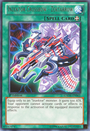 Inzektor Crossbow - Zektarrow, Galactic Overlord Sneak Peek Participation Card · GAOV-EN061