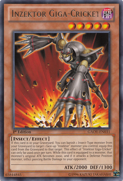 Inzektor Giga-Cricket, Galactic Overlord Sneak Peek Participation Card · GAOV-EN031