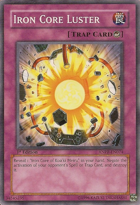 Iron Core Luster, Ancient Prophecy Sneak Peek Participation Card · ANPR-EN074