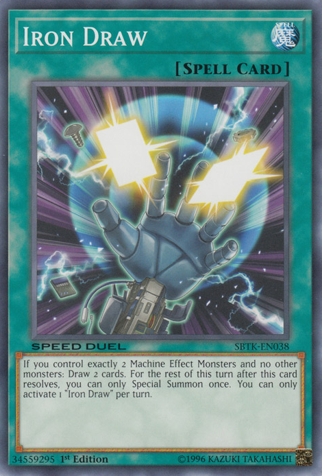 Iron Draw, Speed Duel: Trials of the Kingdom Sneak Peek participation cards · SBTK-EN038
