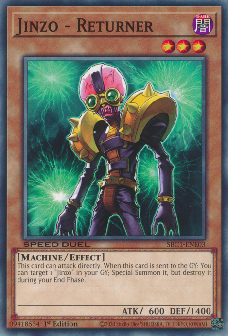 Jinzo - Returner, Speed Duel: Streets of Battle City · SBC1-ENE03
