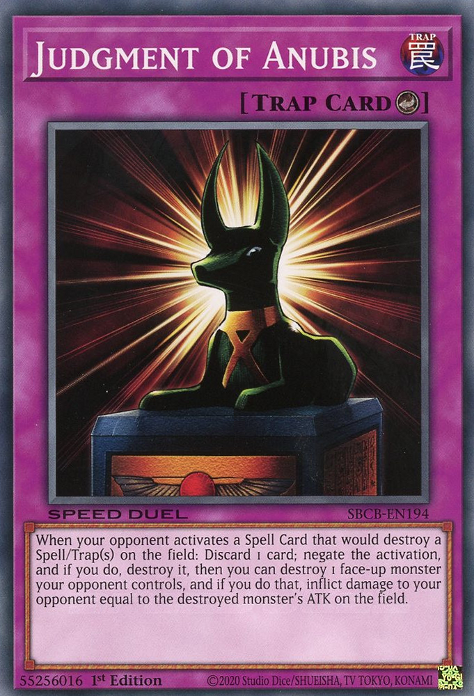Judgment of Anubis, Speed Duel: Battle City Box · SBCB-EN194