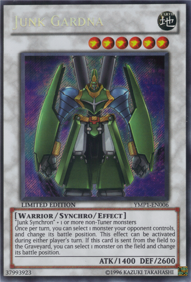 Junk Gardna, Yu-Gi-Oh! 3D Bonds Beyond Time Movie Pack · YMP1-EN006