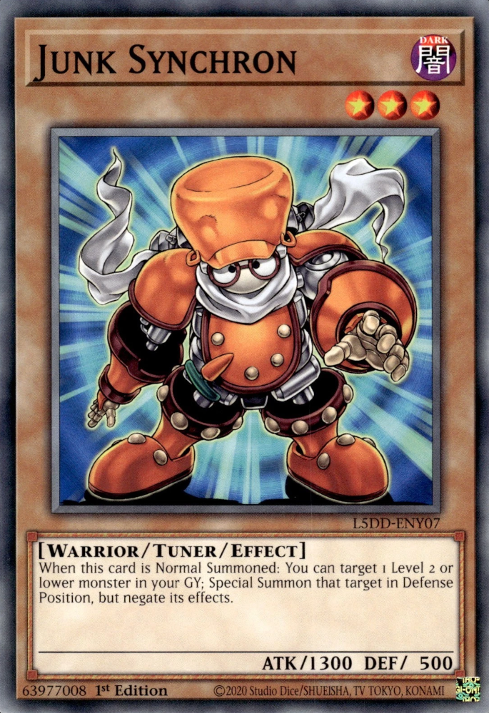 Junk Synchron, Legendary 5D's Decks · L5DD-ENY07