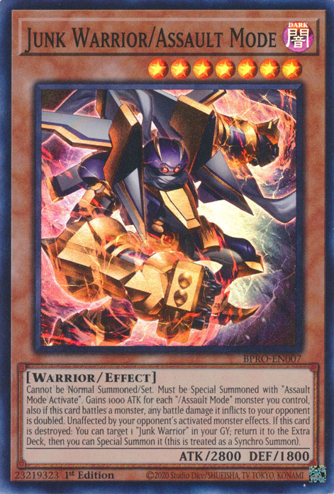 Junk Warrior/Assault Mode, Burst Protocol · BPRO-EN007