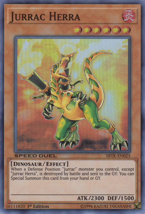 Jurrac Herra, Speed Duel: Trials of the Kingdom Sneak Peek participation cards · SBTK-EN025
