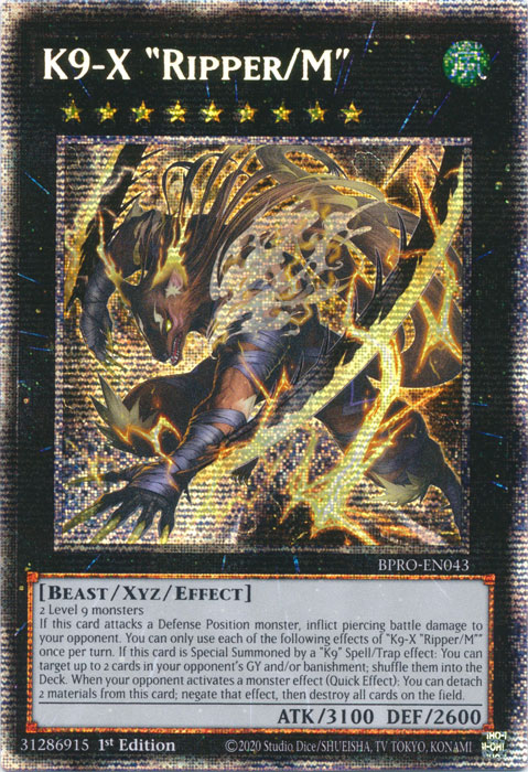 K9-X "Ripper/M", Burst Protocol · BPRO-EN043