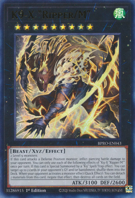 K9-X "Ripper/M", Burst Protocol · BPRO-EN043