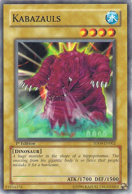 Kabazauls, Structure Deck: Dinosaur's Rage · SD09-EN002