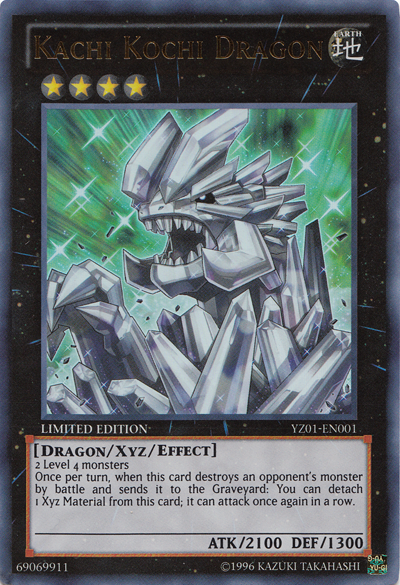 Kachi Kochi Dragon, Yu-Gi-Oh! ZEXAL Volume 1 promotional card · YZ01-EN001