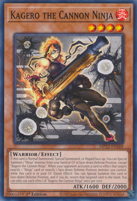 Kagero the Cannon Ninja, 25th Anniversary Tin: Dueling Heroes Mega Pack · MP23-EN169