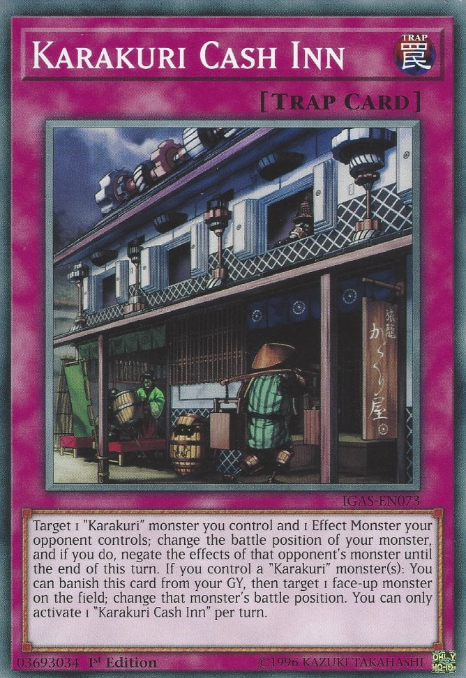 Karakuri Cash Inn, Ignition Assault Sneak Peek Participation Card · IGAS-EN073