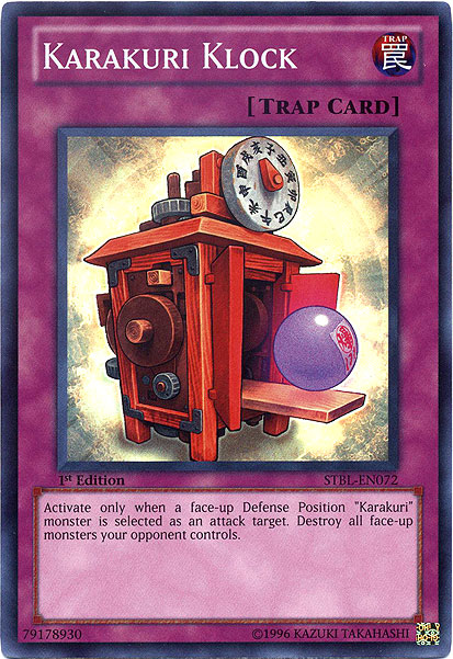 Karakuri Klock, Starstrike Blast Sneak Peek Participation Card · STBL-EN072