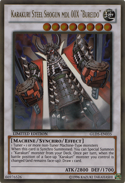 Karakuri Steel Shogun mdl 00X "Bureido", Gold Series: Haunted Mine · GLD5-EN035