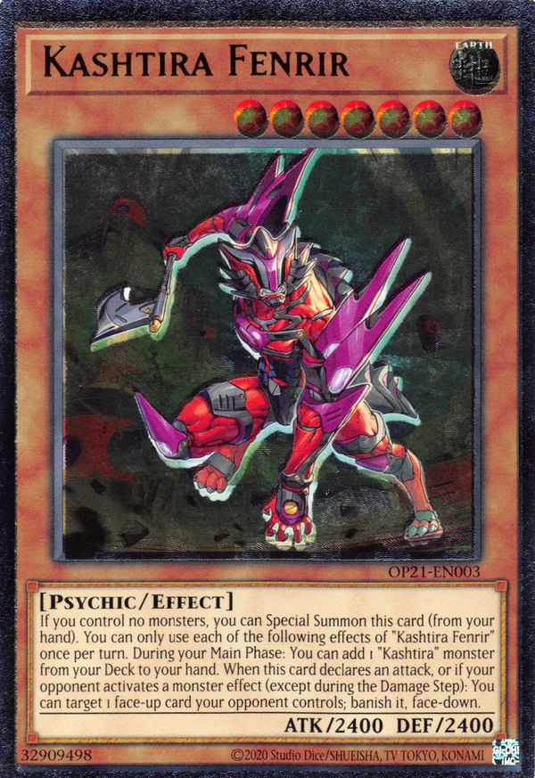 Kashtira Fenrir, OTS Tournament Pack 21 · OP21-EN003