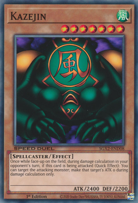 Kazejin, Speed Duel GX: Midterm Paradox · SGX2-END08