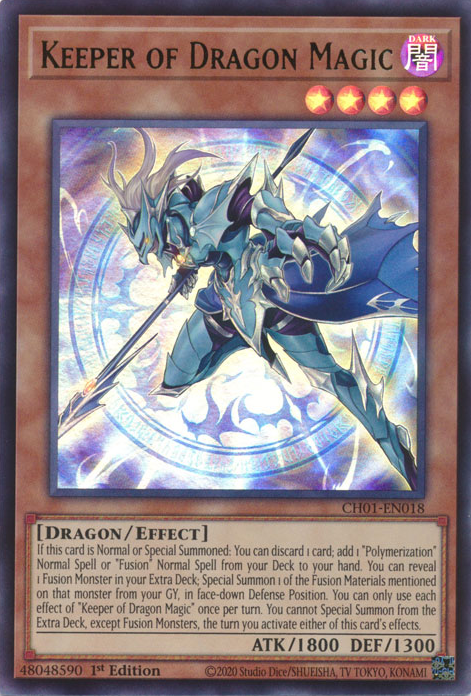 Keeper of Dragon Magic, THE CHRONICLES DECK: The Fallen & The Virtuous (All-Foil Edition) · CH01-EN018