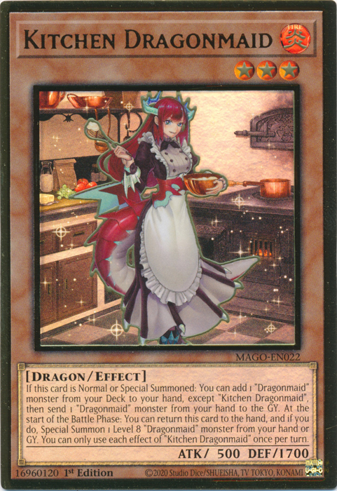 Kitchen Dragonmaid, Maximum Gold · MAGO-EN022