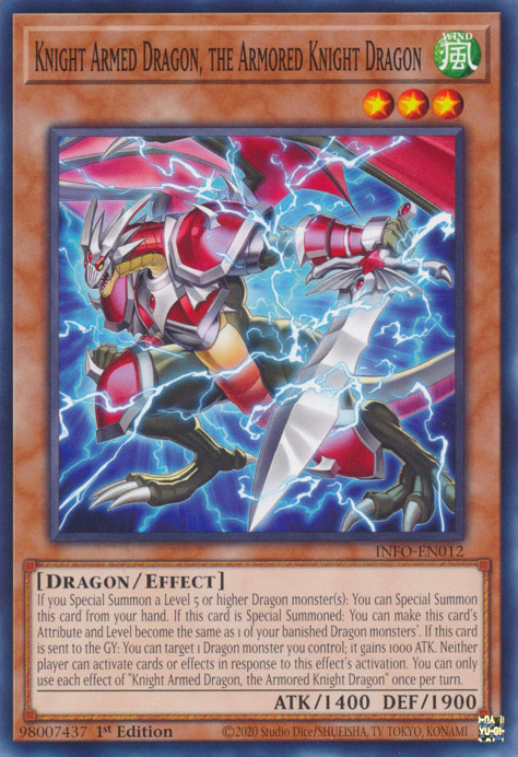 Knight Armed Dragon, the Armored Knight Dragon, The Infinite Forbidden · INFO-EN012