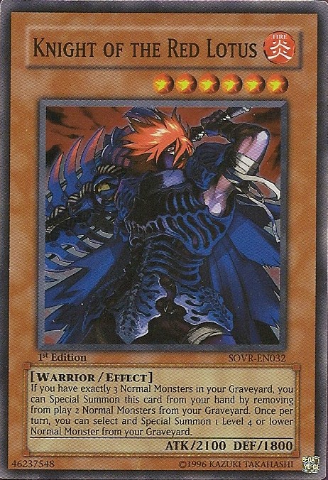 Knight of the Red Lotus, Stardust Overdrive Sneak Peek Participation Card · SOVR-EN032