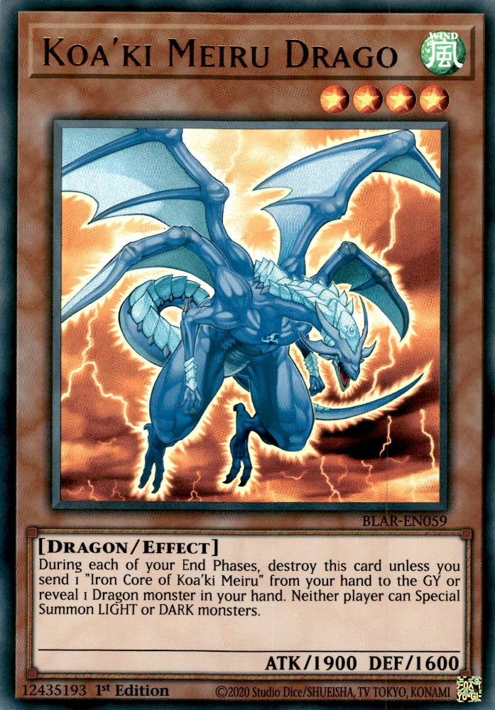 Koa'ki Meiru Drago, Battles of Legend: Armageddon · BLAR-EN059