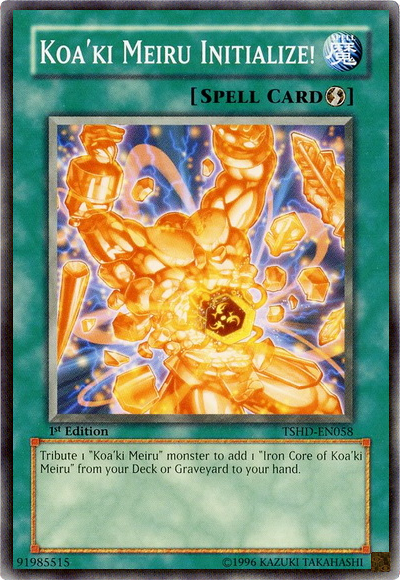 Koa'ki Meiru Initialize!, The Shining Darkness Sneak Peek Participation Card · TSHD-EN058