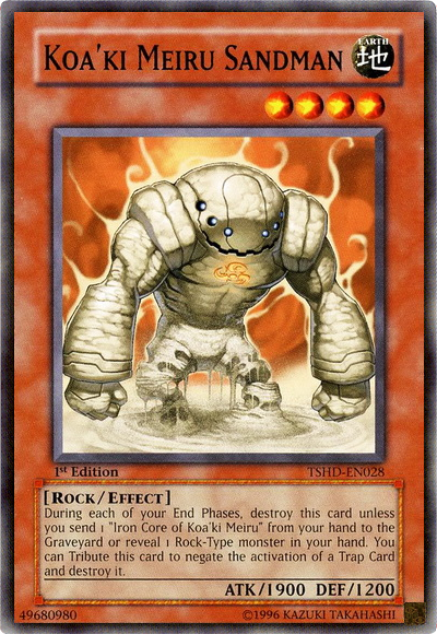 Koa'ki Meiru Sandman, The Shining Darkness Sneak Peek Participation Card · TSHD-EN028