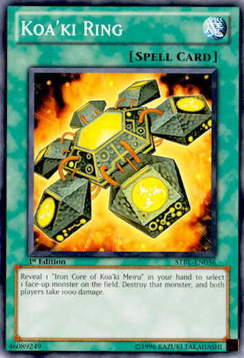 Koa'ki Ring, Starstrike Blast Sneak Peek Participation Card · STBL-EN056