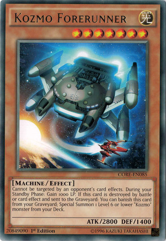 Kozmo Forerunner, Clash of Rebellions Sneak Peek Participation Card · CORE-EN085