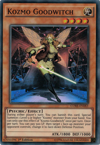 Kozmo Goodwitch, Clash of Rebellions Sneak Peek Participation Card · CORE-EN083