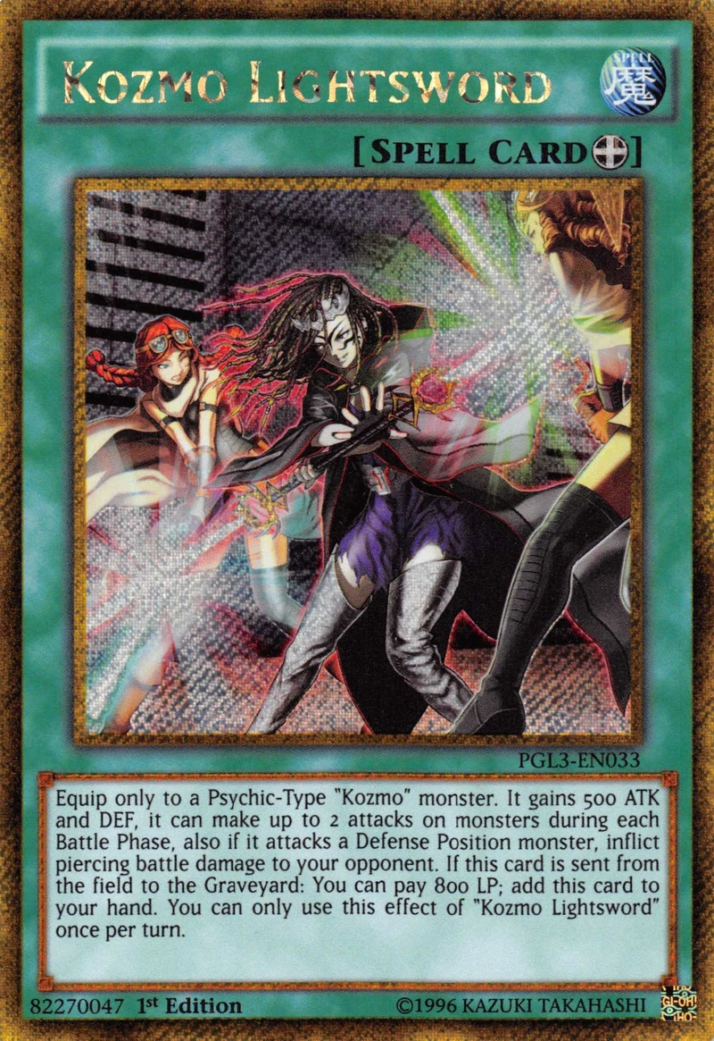 Kozmo Lightsword, Premium Gold: Infinite Gold · PGL3-EN033