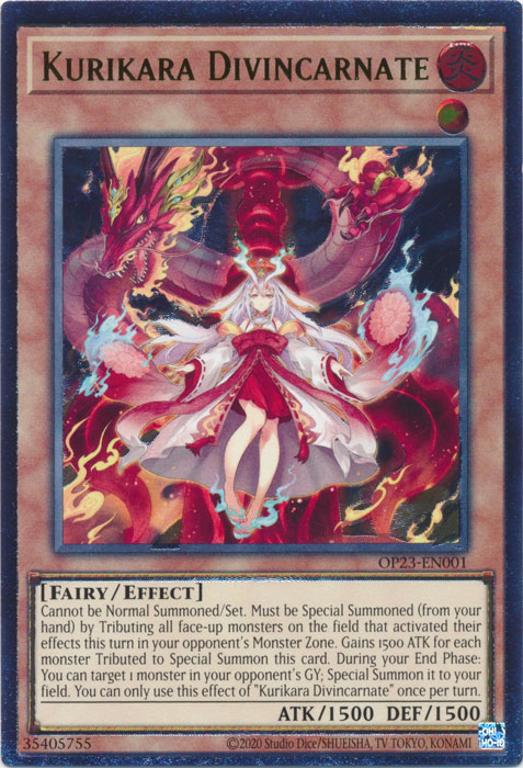 Kurikara Divincarnate, OTS Tournament Pack 23 · OP23-EN001