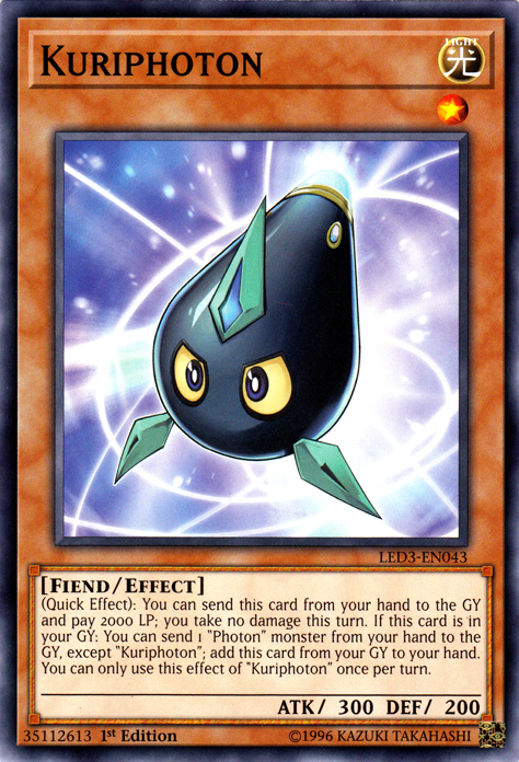 Kuriphoton, Legendary Duelists: White Dragon Abyss · LED3-EN043