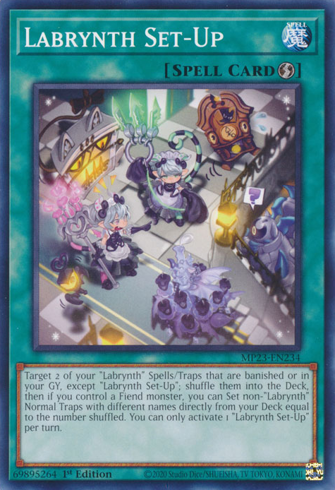 Labrynth Set-Up, 25th Anniversary Tin: Dueling Heroes Mega Pack · MP23-EN234
