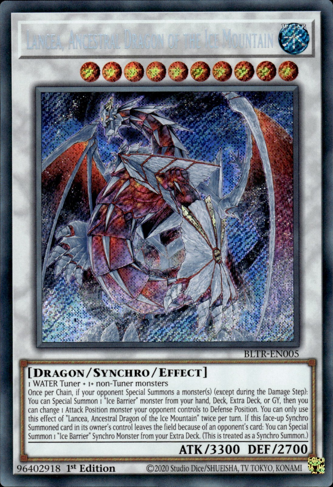 Lancea, Ancestral Dragon of the Ice Mountain, Battles of Legend: Terminal Revenge · BLTR-EN005