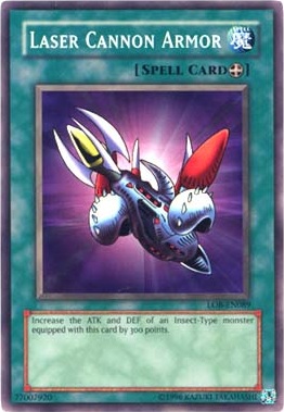 Laser Cannon Armor, Legend of Blue Eyes White Dragon · LOB-089