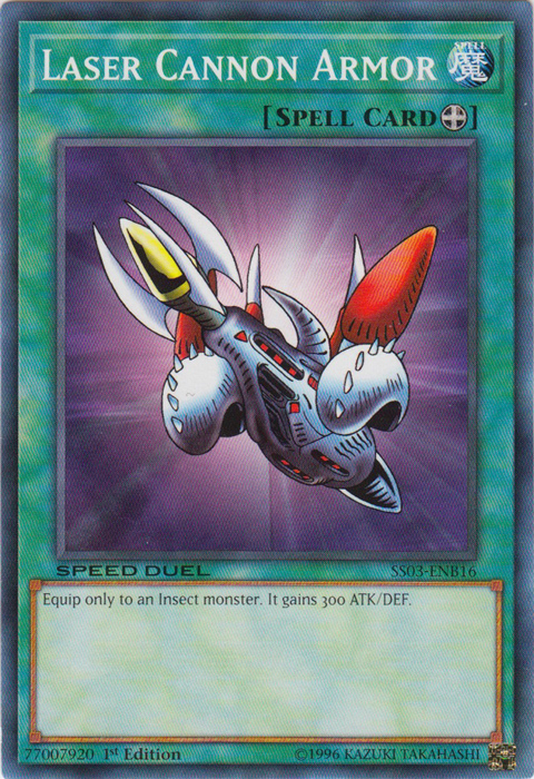 Laser Cannon Armor, Speed Duel Starter Decks: Ultimate Predators · SS03-ENB16