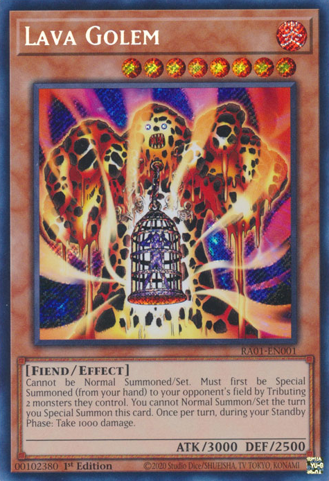 Lava Golem, 25th Anniversary Rarity Collection · RA01-EN001