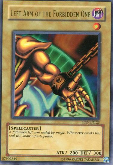 Left Arm of the Forbidden One, Legend of Blue Eyes White Dragon · LOB-123