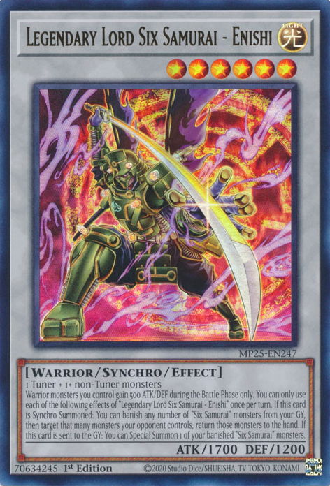 Legendary Lord Six Samurai - Enishi, 2025 Mega-Pack Tin · MP25-EN247