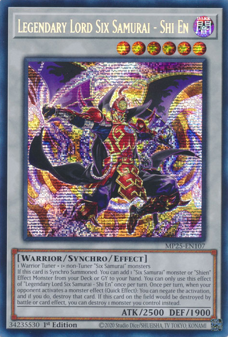 Legendary Lord Six Samurai - Shi En, 2025 Mega-Pack Tin · MP25-EN107